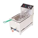 Stainless Steel 8 Liter Deep Fryer Electric & Gas for Restaurant and Kitchen and commercial Use
