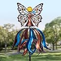 Kircust Extra-Large Tulip Solar Wind Spinner for Outdoor