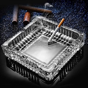 heavy glass crystal ashtray 4 inch ash trays for smoking for home cigarette stylish ashtray for home car ashtray new glass ashtray