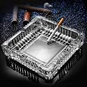 Heavy Glass Crystal Ashtray 4 Inch, Ash Trays For Smoking For Home, Cigarette Stylish, Ashtray For Home, Car Ashtray, New Glass Ashtray