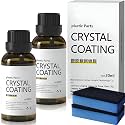 KIRMIT 2Pcs Crystal Coating for Car and Bike Plastic Parts | 30ml PVC Restorer for automobile Revitalizing Coating Agent | Automobiles Dashboard Plastic Crystal Coating Cleaner Polish (pack of 2)