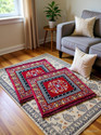 KIRODIWAL DECORE Velvet Prayer Mat Red Pack