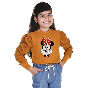 KIROTO Girls Mickey Top Stylish Girls Kids