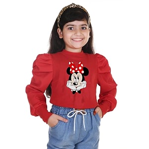KIROTO Girls Mickey Top Stylish Girls Kids