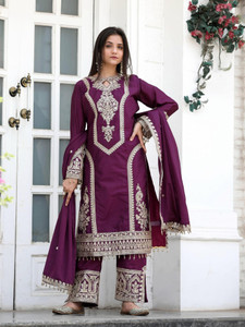 KIRTAN ENTERPRISE Self Design Kurta Palazzo