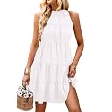 KIRUNDO Summer Sundresses for Women Halter Dress