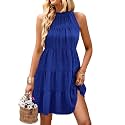 KIRUNDO Summer Sundresses for Women Halter Dress