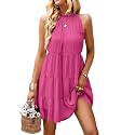 KIRUNDO Summer Sundresses for Women Halter Dress