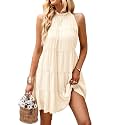 KIRUNDO Summer Sundresses for Women Halter Dress