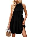 KIRUNDO Summer Sundresses for Women Halter Dress