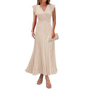 KIRUNDO Womens Summer Maxi Dresses Elegant V