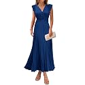 KIRUNDO Women39s Summer Maxi Dresses Elegant V