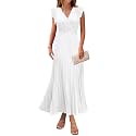 KIRUNDO Women39s Summer Maxi Dresses Elegant V