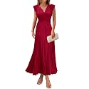 KIRUNDO Women39s Summer Maxi Dresses Elegant V