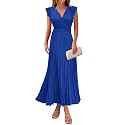KIRUNDO Women39s Summer Maxi Dresses Elegant V