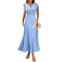 KIRUNDO Women39s Summer Maxi Dresses Elegant V