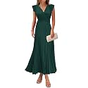 KIRUNDO Women39s Summer Maxi Dresses Elegant V