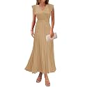 KIRUNDO Women39s Summer Maxi Dresses Elegant V