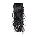 KIS Synthetic Wavy Hair Extensions with 3 Clip-in for Women, Natural Brown