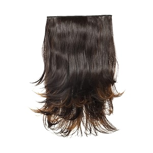 kis synthetic wavy hair extensions with 4 clip-in for women highlight gold