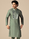 Kisah Embellished Cotton Blend Straight Kurta for