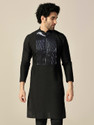 Kisah Embellished Cotton Blend Straight Kurta for