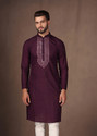 Kisah Embellished Cotton Blend Straight Kurta for