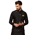 Kisah Men39s Cotton Blend Embroidered Nehru Jacket