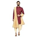 KISAH Men39s Indo-Western Sherwani Dhoti Set Purple