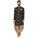 KISAH Men39s Indo-Western Sherwani Peach Cotton Blend