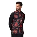 KISAH Men's Jacket - Printed Cotton Blend - Indian Wedding Outfit for Men - Ideal for Weddings and Festivals