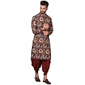 KISAH Men39s Kurta Dhoti Set Multi Cotton