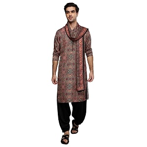 KISAH Mens Kurta Patiala Set with Dupatta