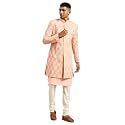 KISAH Men39s Kurta Sherwani Churidar Set Indo-Western