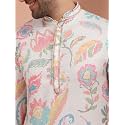 KISAH Men39s Pashmina Printed Kurta Pyjama Set
