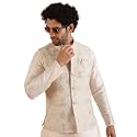 Kisah Men39s Silk Blend Textured Nehru Jacket