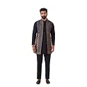 KISAH Mens Kurta Jacket Trouser SetPashmina Fabric