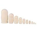 Kisangel 10pcs Wooden Russian Unfinished Doll Blank Wood Nesting Dolls Wooden Peg Doll Bodies 10 Layer DIY Matryoshka Wooden Doll Set for DIY Craft Arts Children Kid Graffiti Drawing Toy