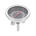 Kisangel Stainless Steel Oven Thermometer for Barbecue Grill and Household Baking, Bimetallic Dial Cooking Thermometer with Temperature Gauge, Multifunctional Indoor Outdoor Use