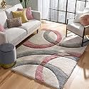 Soft Fluffy Shag Area Rectangular Rugs For