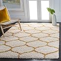Soft Fluffy Shag Rectangular Area Rugs For