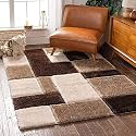 Soft Fluffy Shag Area Rectangular Rugs For