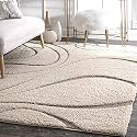 Soft Fluffy Shag Area Rugs For Living