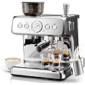 Kismile Dual Boiler Espresso Machine with Grinder, 20 Bar Expresso Coffee Machines with Milk Frother, Expresso Machines for Home, Removable Water Tank, Perfect for Cappuccino, Latte