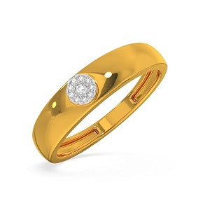 kisna 14k  18k real gold amp diamond ring  diwali rakhi rakshabandhan gift for brother husband  with certificate of authenticity amp bis-hallmarked gold jewellery  round classic band ring for him
