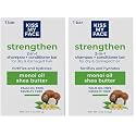 Kiss My Face 2-in-1 Shampoo + Conditioner Bar - Hydrating, Soothing, Smoothening for All Hair Types, Palm Oil-Free, Cruelty-Free with Monoi Oil and Shea Butter (Pack of 2)