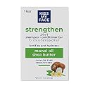 Kiss My Face 2-in-1 Shampoo + Conditioner Bar - Hydrating, Soothing, Smoothening for All Hair Types, Palm Oil-Free, Cruelty-Free with Monoi Oil and Shea Butter