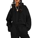 Kissonic Women's Fleece Jogger Sets 2 Pieces Sweatsuits Outfits Lounge Set
