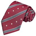 KissTies Mens Silk USA Tie Patriotic Necktie Stars N Stripes Ties