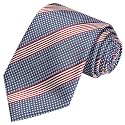 KissTies Mens Silk USA Tie Patriotic Necktie Stars N Stripes Ties